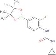 3-Cyclopropyl-1-[2-fluoro-4-(tetramethyl-1,3,2-dioxaborolan-2-yl)phenyl]urea