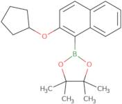 2-[2-(Cyclopentyloxy)naphthalen-1-yl]-4,4,5,5-tetramethyl-1,3,2-dioxaborolane