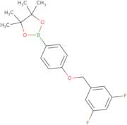 2-{4-[(3,5-Difluorophenyl)methoxy]phenyl}-4,4,5,5-tetramethyl-1,3,2-dioxaborolane