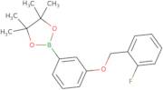 2-{3-[(2-Fluorophenyl)methoxy]phenyl}-4,4,5,5-tetramethyl-1,3,2-dioxaborolane