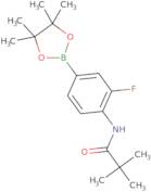 N-[2-Fluoro-4-(4,4,5,5-tetramethyl-1,3,2-dioxaborolan-2-yl)phenyl]-2,2-dimethylpropanamide