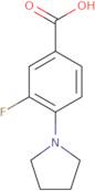 3-Fluoro-4-(pyrrolidin-1-yl)benzoic acid