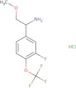 (S)-1-(3-Fluoro-4-(trifluoromethoxy)phenyl)-2-methoxyethan-1-amine hydrochloride