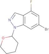 6-Bromo-4-fluoro-1-tetrahydropyran-2-yl-indazole