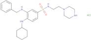 3-[(Benzyl)amino]-4-(cyclohexylamino)-N-[2-(piperazin-1-yl)ethyl]benzenesulfonamide monohydrochloride