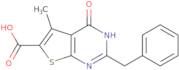 2-Benzyl-5-methyl-4-oxo-3H,4H-thieno[2,3-d]pyrimidine-6-carboxylic acid