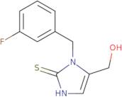 {1-[(3-Fluorophenyl)methyl]-2-sulfanyl-1H-imidazol-5-yl}methanol