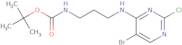 tert-Butyl N-{3-[(5-bromo-2-chloropyrimidin-4-yl)amino]propyl}carbamate