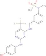 N-(3-(((2-((4-Hydroxyphenyl)amino)-5-(trifluoromethyl)pyrimidin-4-yl)amino)methyl)phenyl)-N-methyl…