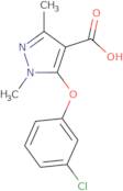 5-(3-Chlorophenoxy)-1,3-dimethyl-1H-pyrazole-4-carboxylic acid