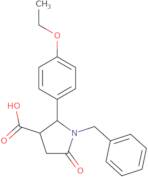 (2{R},3{R})-1-Benzyl-2-(4-ethoxyphenyl)-5-oxopyrrolidine-3-carboxylic acid