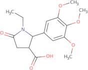 (2R,3R)-1-Ethyl-5-oxo-2-(3,4,5-trimethoxyphenyl)pyrrolidine-3-carboxylic acid