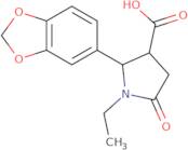 (2R,3R)-2-(1,3-Benzodioxol-5-yl)-1-ethyl-5-oxopyrrolidine-3-carboxylic acid