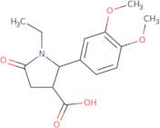 (2R,3R)-2-(3,4-Dimethoxy-phenyl)-1-ethyl-5-oxo-pyrrolidine-3-carboxylic acid