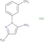 3-Methyl-1-(3-methylphenyl)-1H-pyrazol-5-amine hydrochloride