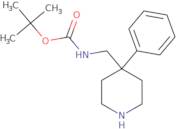 tert-butyl N-[(4-phenylpiperidin-4-yl)methyl]carbamate