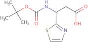 3-([(tert-Butoxy)carbonyl]amino)-3-(1,3-thiazol-2-yl)propanoic acid