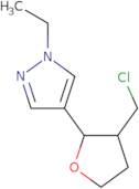 4-[3-(Chloromethyl)oxolan-2-yl]-1-ethylpyrazole