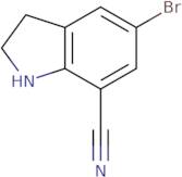 5-Bromo-2,3-dihydro-1H-indole-7-carbonitrile