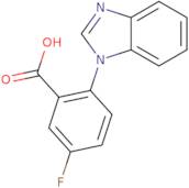 2-(1H-1,3-Benzodiazol-1-yl)-5-fluorobenzoic acid