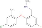 {[2-(4-Chloro-2-methylphenoxy)-5-fluorophenyl]methyl}(methyl)amine