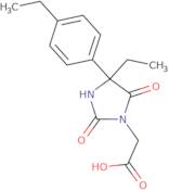 2-[4-Ethyl-4-(4-ethylphenyl)-2,5-dioxoimidazolidin-1-yl]acetic acid