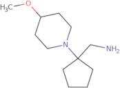 1-[1-(4-Methoxypiperidin-1-yl)cyclopentyl]methanamine