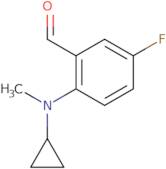 2-[Cyclopropyl(methyl)amino]-5-fluorobenzaldehyde