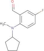 2-[Cyclopentyl(methyl)amino]-5-fluorobenzaldehyde