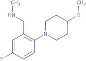 {[5-Fluoro-2-(4-methoxypiperidin-1-yl)phenyl]methyl}(methyl)amine