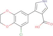 4-(8-Chloro-2,3-dihydro-1,4-benzodioxin-6-yl)-1H-pyrrole-3-carboxylic acid