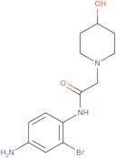 N-(4-Amino-2-bromophenyl)-2-(4-hydroxypiperidin-1-yl)acetamide