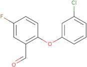 2-(3-Chlorophenoxy)-5-fluorobenzaldehyde