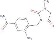 3-Amino-4-[(3-methyl-2,5-dioxoimidazolidin-1-yl)methyl]benzamide