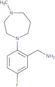 [5-Fluoro-2-(4-methyl-1,4-diazepan-1-yl)phenyl]methanamine