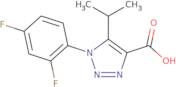 1-(2,4-Difluorophenyl)-5-(propan-2-yl)-1H-1,2,3-triazole-4-carboxylic acid