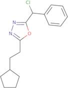 2-[Chloro(phenyl)methyl]-5-(2-cyclopentylethyl)-1,3,4-oxadiazole