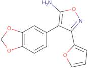 4-(1,3-Dioxaindan-5-yl)-3-(furan-2-yl)-1,2-oxazol-5-amine