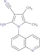 2-Amino-4,5-dimethyl-1-(quinolin-5-yl)-1H-pyrrole-3-carbonitrile