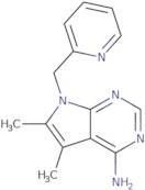 5,6-Dimethyl-7-(pyridin-2-ylmethyl)-1H,4H,7H-pyrrolo[2,3-d]pyrimidin-4-imine