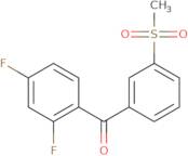 (2,4-Difluorophenyl)(3-methanesulfonylphenyl)methanone