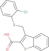 3-{[(2-Chlorophenyl)sulfanyl]methyl}-1-benzothiophene-2-carboxylic acid