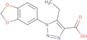 1-(1,3-Benzodioxol-5-yl)-5-ethyl-1H-1,2,3-triazole-4-carboxylic acid