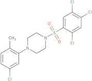 2,4,5-trichloro-1-((4-(5-chloro-2-methylphenyl)piperazinyl)sulfonyl)benzene