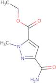 1H-Pyrazole-5-carboxylic acid, 3-(aminocarbonyl)-1-methyl-, ethyl ester