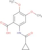 2-[(Cyclopropylcarbonyl)amino]-4,5-dimethoxybenzoic acid