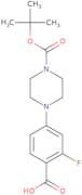 2-Fluoro-4-[4-[(2-methylpropan-2-yl)oxycarbonyl]piperazin-1-yl]benzoic acid