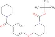 3-[4-(Piperidine-1-carbonyl)-phenoxy]-piperidine-1-carboxylic acid tert-butyl ester