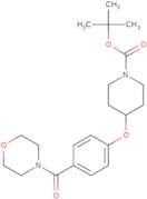 4-[4-(Morpholine-4-carbonyl)-phenoxy]-piperidine-1-carboxylic acid tert-butyl ester