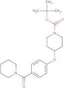 4-[4-(Piperidine-1-carbonyl)-phenoxy]-piperidine-1-carboxylic acid tert-butyl ester